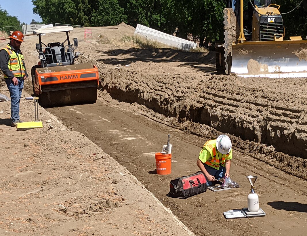Construction progress on our 2020 Sacramento River East Levee Contract 1 work.