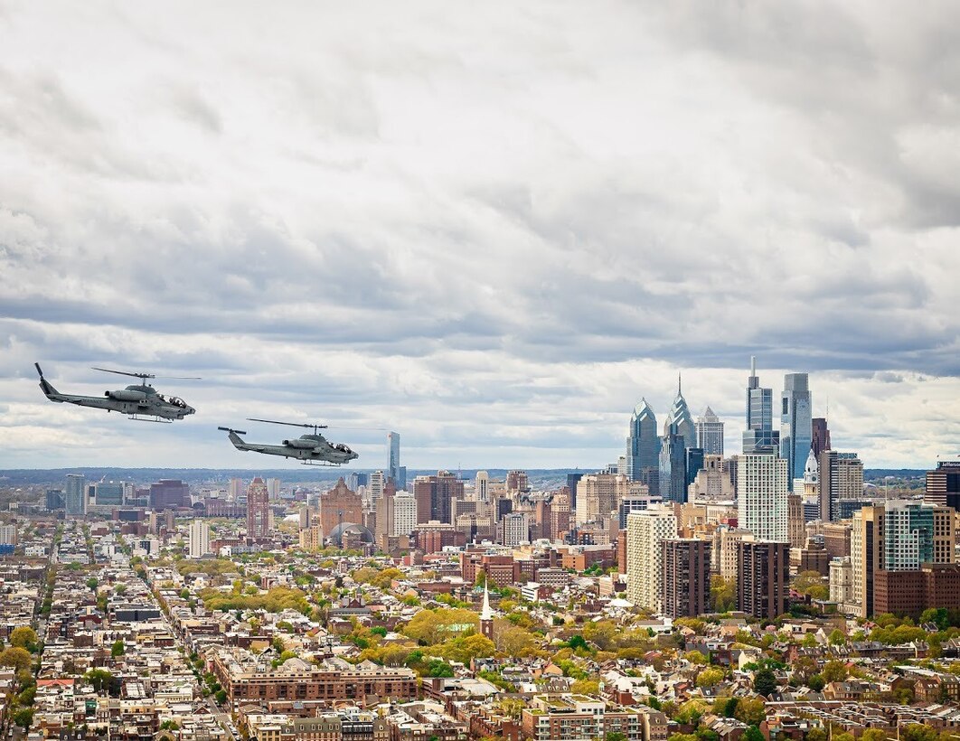 HMLA-773 Conducts Final AH-1W Super Cobra Flight Over New York City