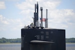 The Ohio-class guided-missile submarine USS Florida (SSGN 728) returns to its homeport, Naval Submarine Base Kings Bay, Georgia, May 9. The ship was forward deployed for more than 800 days, providing the U.S. Navy with one of the most versatile and clandestine platforms in the fleet. Guided-missile submarines are capable of carrying up to 154 Tomahawk land-attack cruise missiles and host up to 66 Special Operation Forces. Naval Submarine Base Kings Bay is homeport to all East Coast Ohio-class submarines.