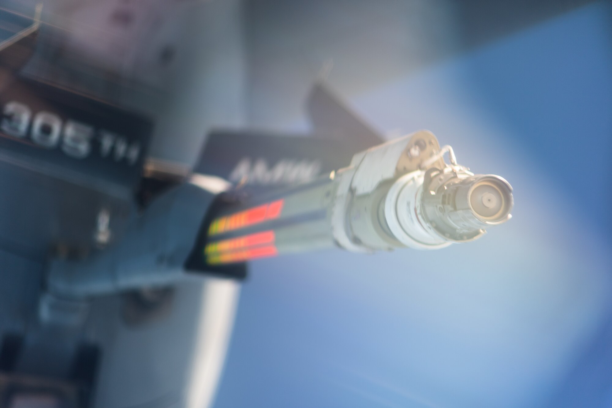 A KC-10 Extender operated by the 76th and 78th Air Refueling Squadron, 514th Air Mobility Wing, Joint Base McGuire-Dix-Lakehurst, N.J., flies over the Atlantic Ocean on May 13, 2020. The 514th performed their scheduled refuel missions in tandem with an #AmericaStrong flyover saluting and thanking all healthcare workers, first responders, and other essential personnel serving on the front lines of the fight against COVID-19. (U.S. Air Force photo by Tech. Sgt. Michael Hong)