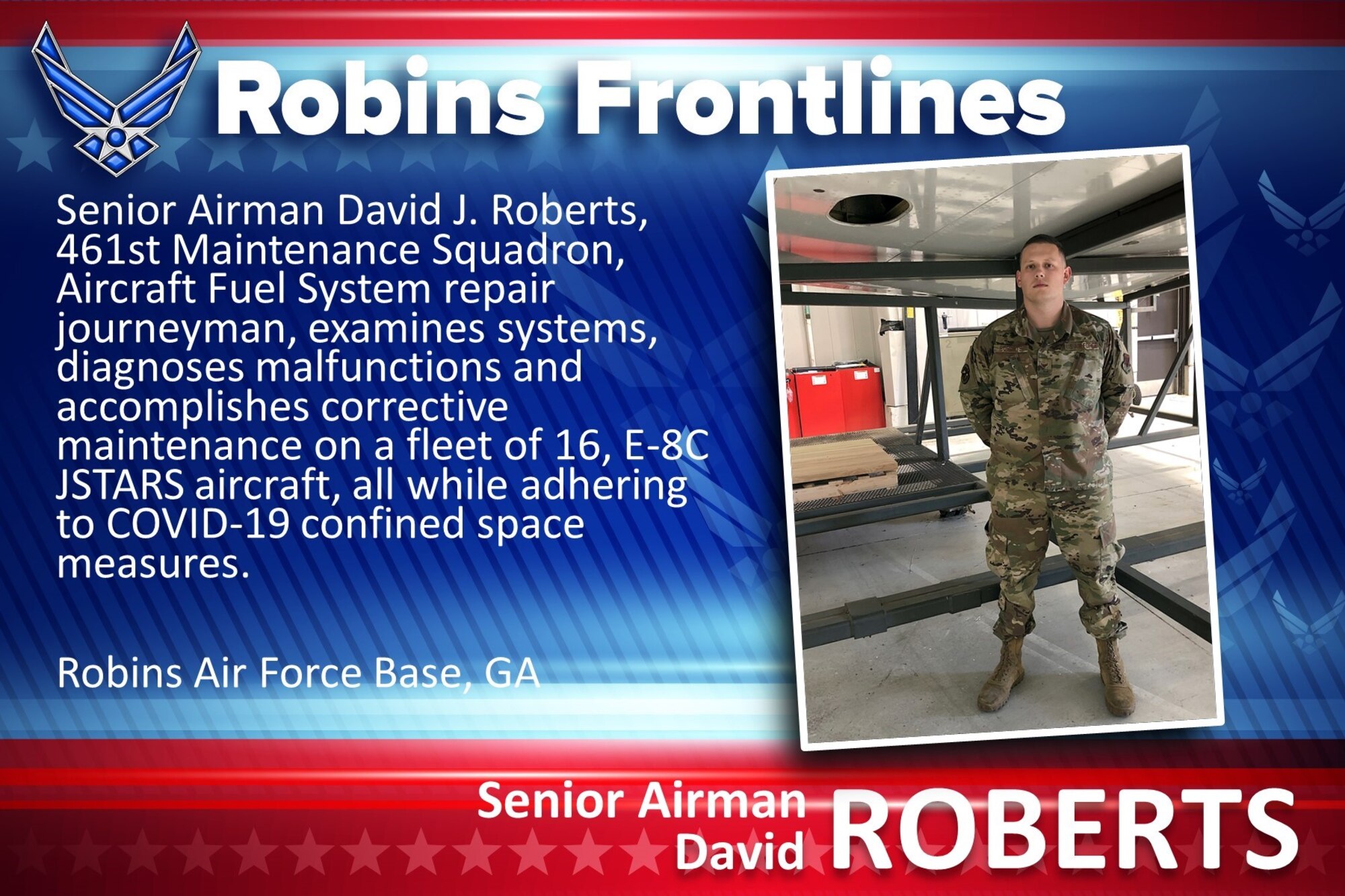 Robins Frontlines: Senior Airman David J. Roberts