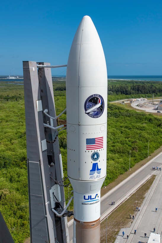 USSF-7 Rolls to Pad Ahead of Launch