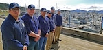 Alaska Army National Guard Specialists Christopher Hatfield, Zachery Burg, Edgar Sandoval, Kalen Willis, Joseph Academia and David Lapuz, all assigned to Joint Task Force-Alaska, have been patrolling Kodiak harbor since May 1 to assist the city of Kodiak with COVID-19 safety measures.