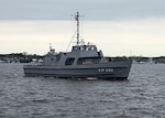 The Navy recently completed a Service Life Extension Program (SLEP) on Yard Patrol 686 and returned the modernized craft to the U.S. Naval Academy (USNA), May 14. The SLEP for the vessel began in August 2019 and was executed in partnership with the U.S. Coast Guard at their Curtis Bay shipyard in Baltimore, Maryland.