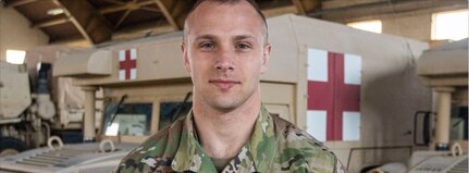 Capt. Benjamin Hagstron, medical officer for Joint Task Force 197, is the lead planner for the state’s one mobile and six COVID-19 drive-thru testing sites.