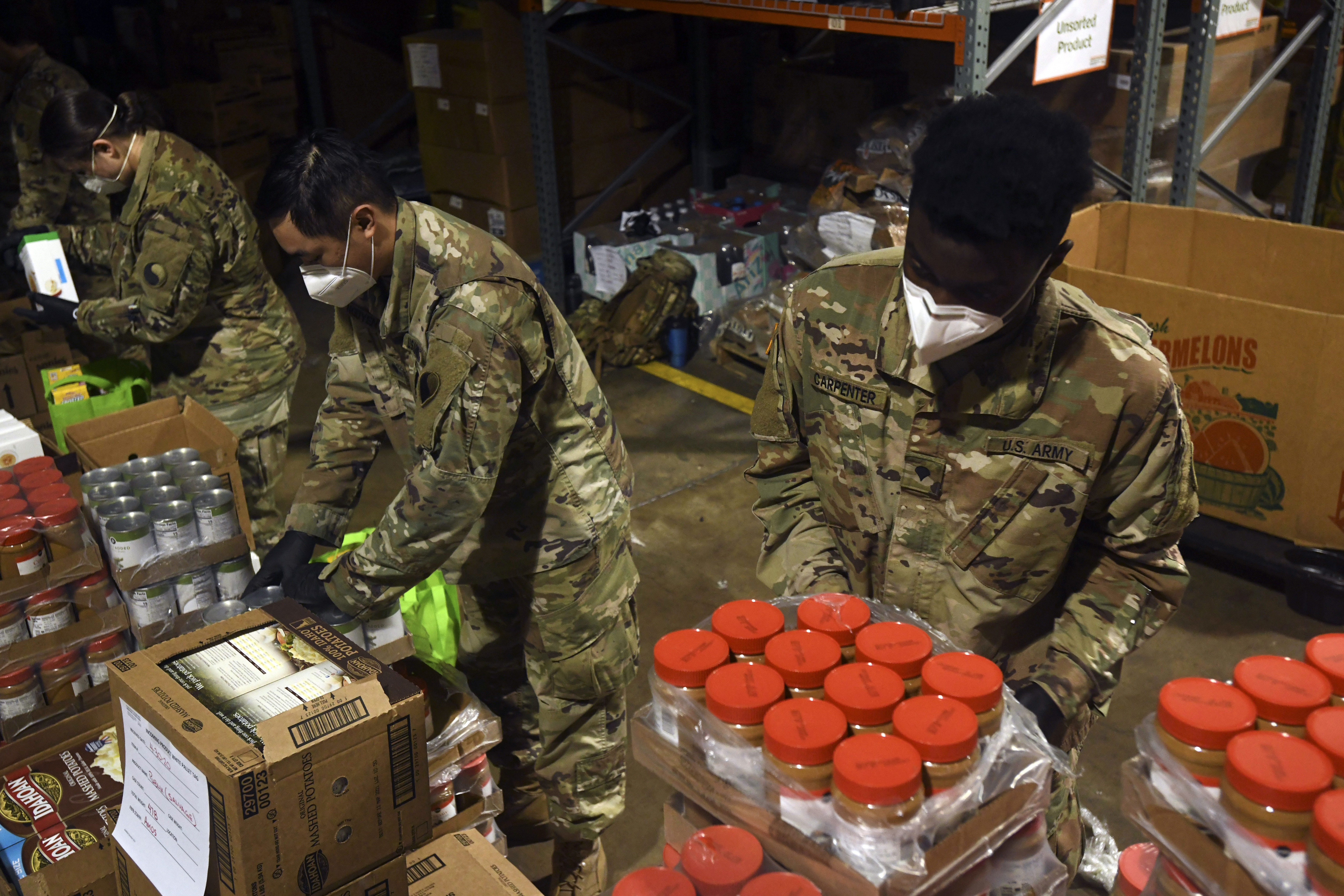 Virginia Army Guard members distribute food, positivity > National