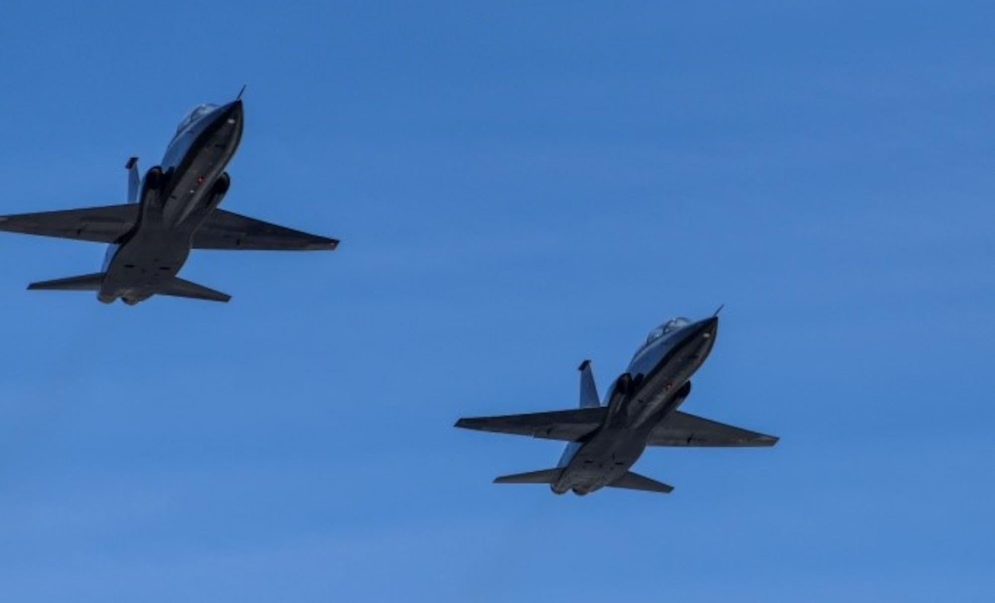 Pilots take to the sky in T-38 Talons in part of Beale's contribution to the Air Force Salutes campaign as a sign of support to healthcare professionals, first responders, and essential personnel who risk their lives every day during the COVID-19 pandemic as well as those staying at home to "flatten the curve" of the virus.