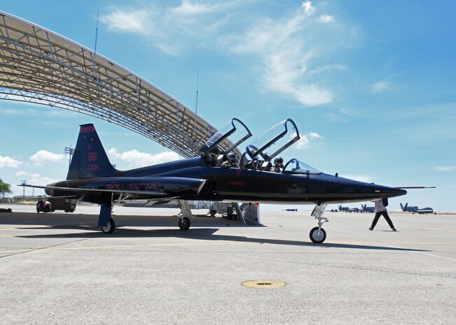 Pilots take to the sky in T-38 Talons in part of Beale's contribution to the Air Force Salutes campaign as a sign of support to healthcare professionals, first responders, and essential personnel who risk their lives every day during the COVID-19 pandemic as well as those staying at home to "flatten the curve" of the virus.