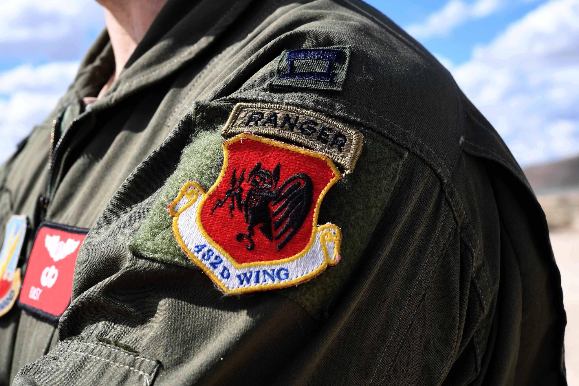 Ranger tab is displayed on MQ-9 Reaper pilot uniform alongside 432nd Wing patch