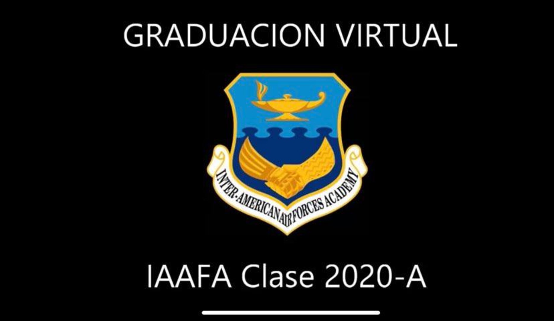 The Inter-American Air Forces Academy celebrates the graduation of its 2020 Alpha Cycle students, May 15, from countries across the Americas who studied professional military education via distance learning.(Courtesy Photo)