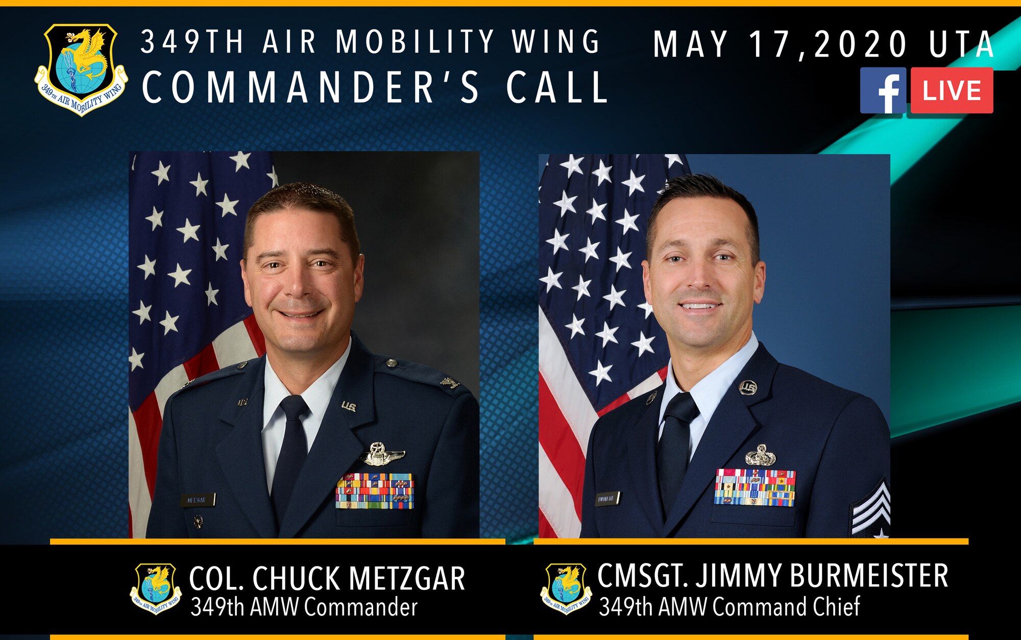 349th AMW Wing Commander's Call Graphic