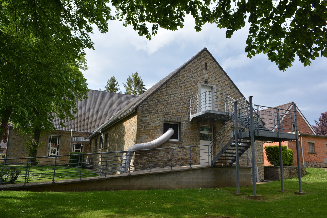 A chapel building at Caserne Daumerie.