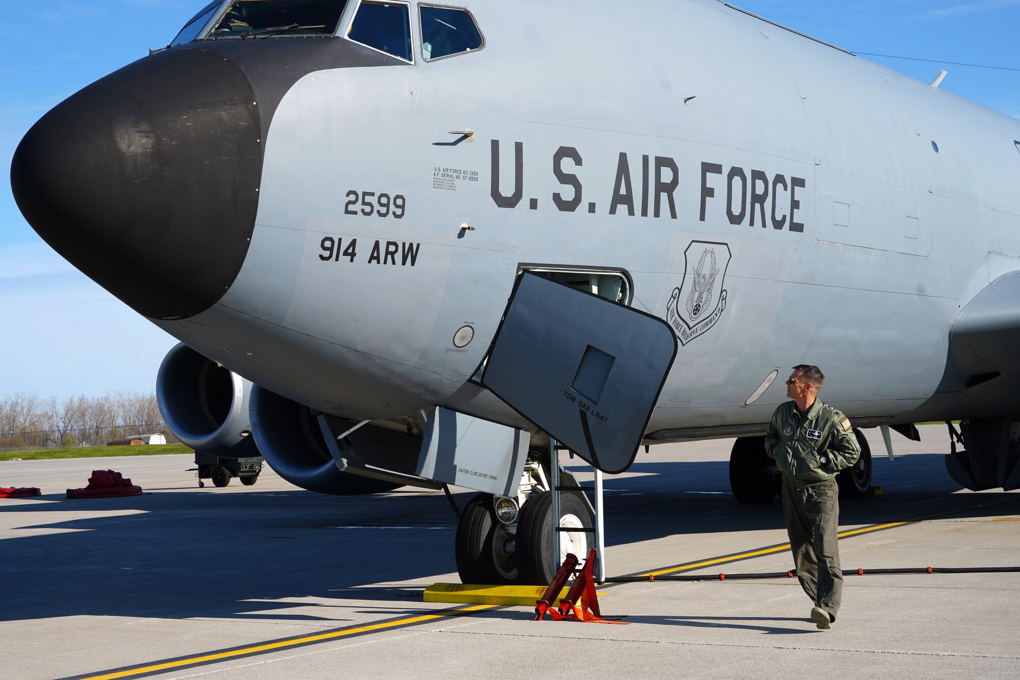 Airmen salute Western New York Covid-19 frontline workers with flyover