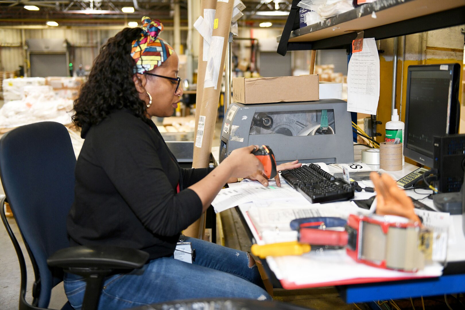 Women sitting at computer