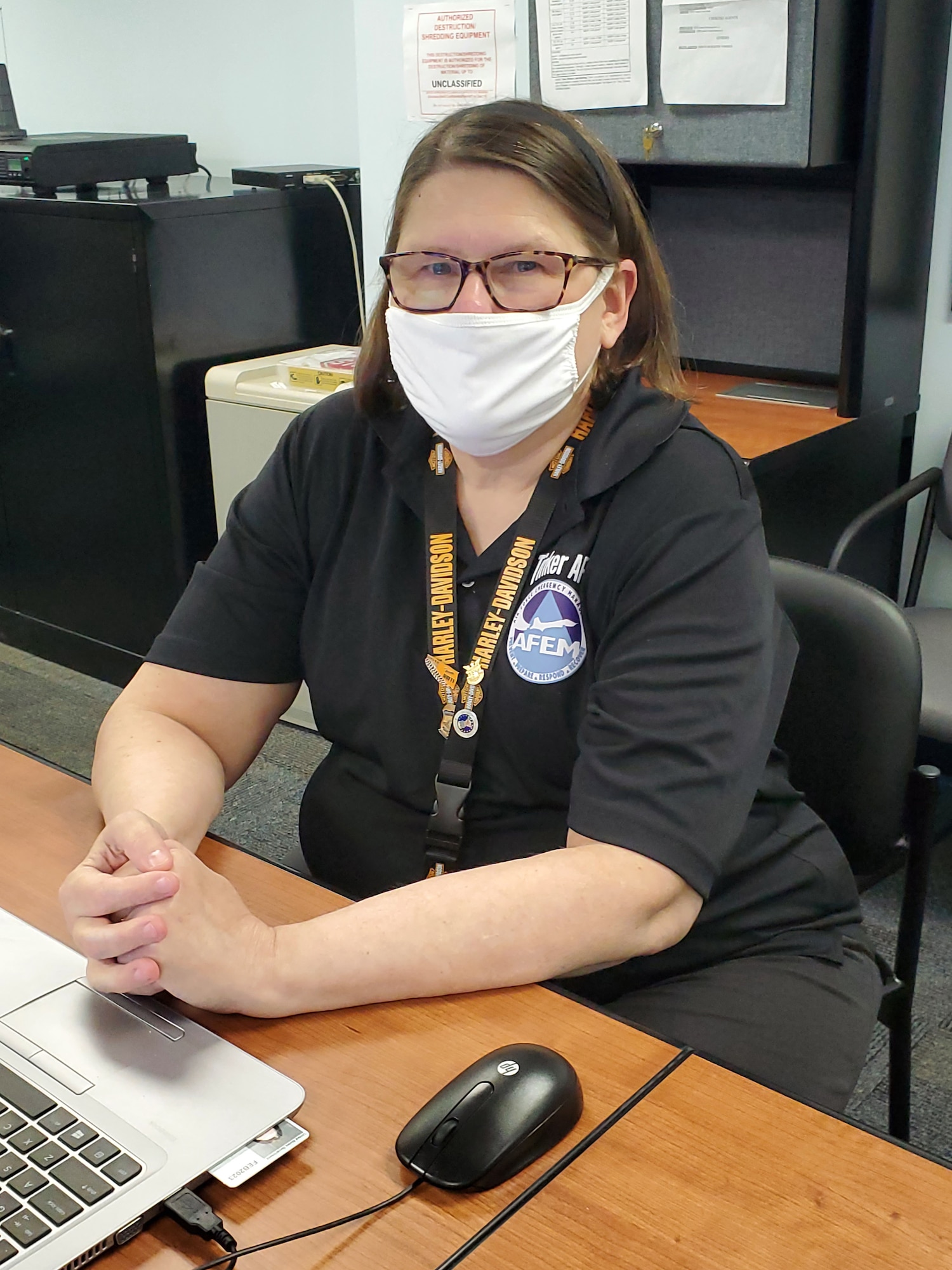 Diann Riter is the Installation Emergency Manager at the Emergency Operations Center and has served in this position for over seven years. She also served 16 years civil service and is an Air Force retiree.