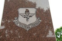 A close-up picture of the Air Training Command logo.