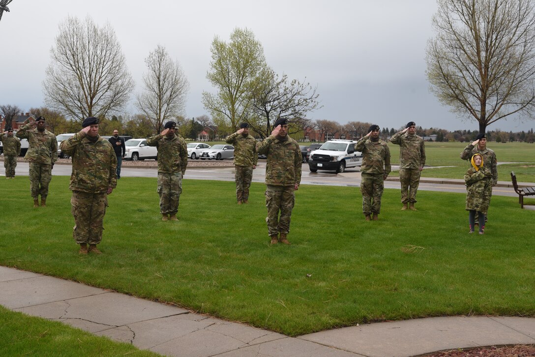 Defenders salute