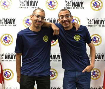 Twin brothers join Navy