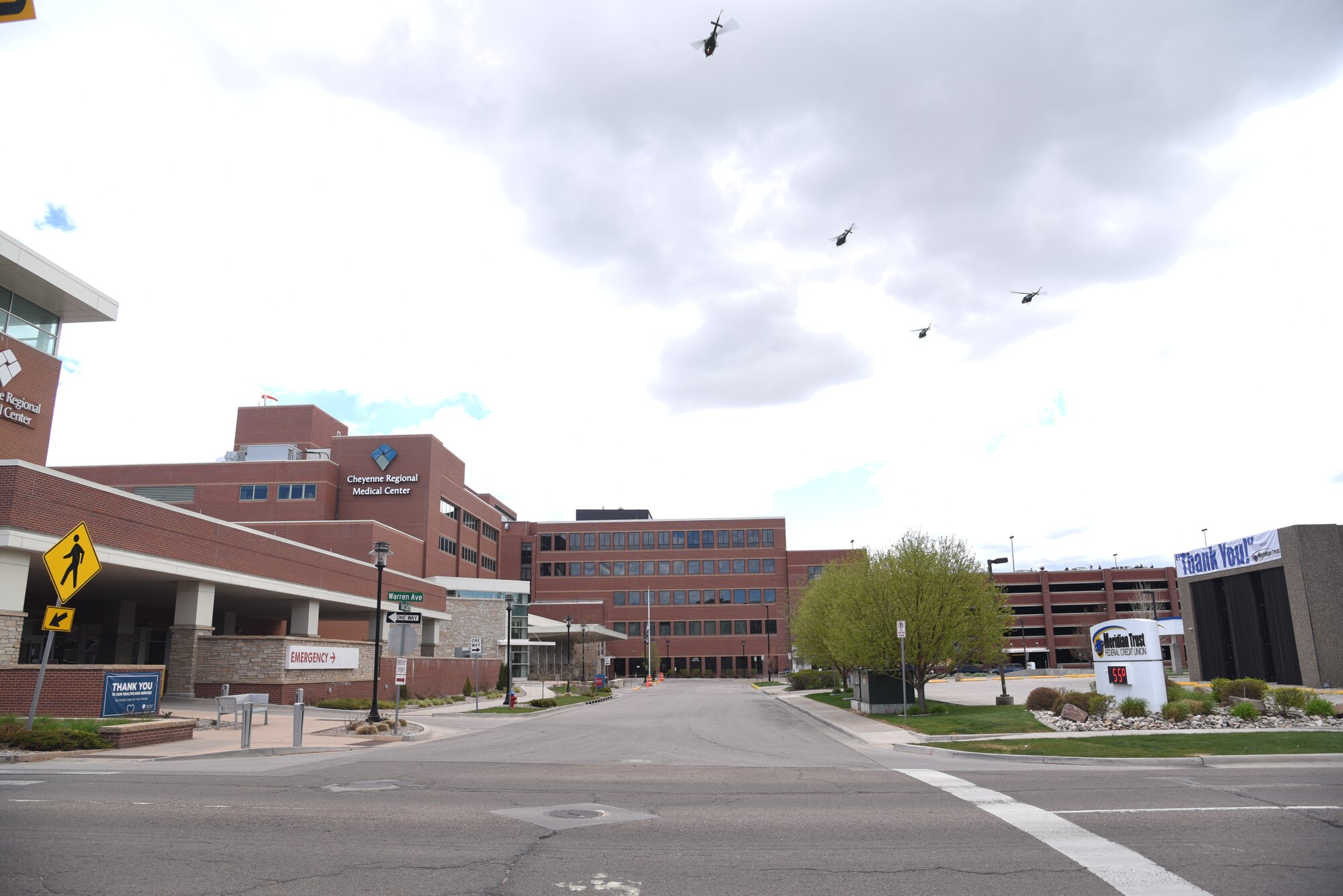 Hueys fly over CRMC