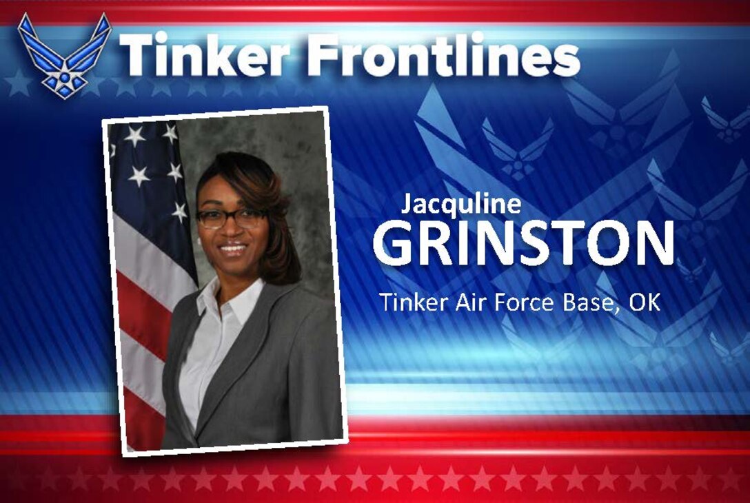 Jacquline “Jae” Grinston is a training specialist in the 72nd Force Support Squadron.