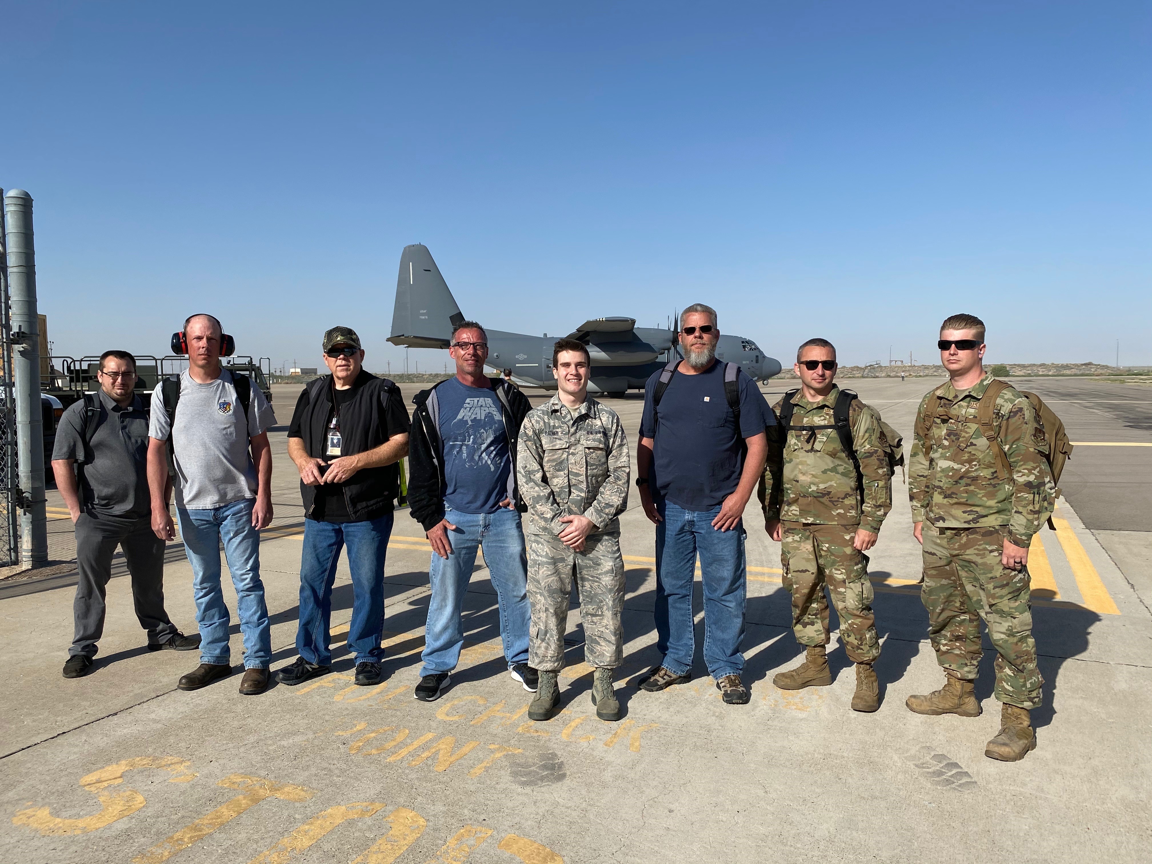 AFLCMC maintenance team airlifts to repair Holloman F16s during COVID