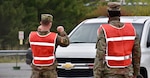 About 10 Soldiers from the Maryland Army National Guard’s 115th Military Police Battalion began supporting the first state-sponsored, community-based COVID-19 testing site May 14, 2020, at the Carroll County Agriculture Center in Westminster, Maryland.