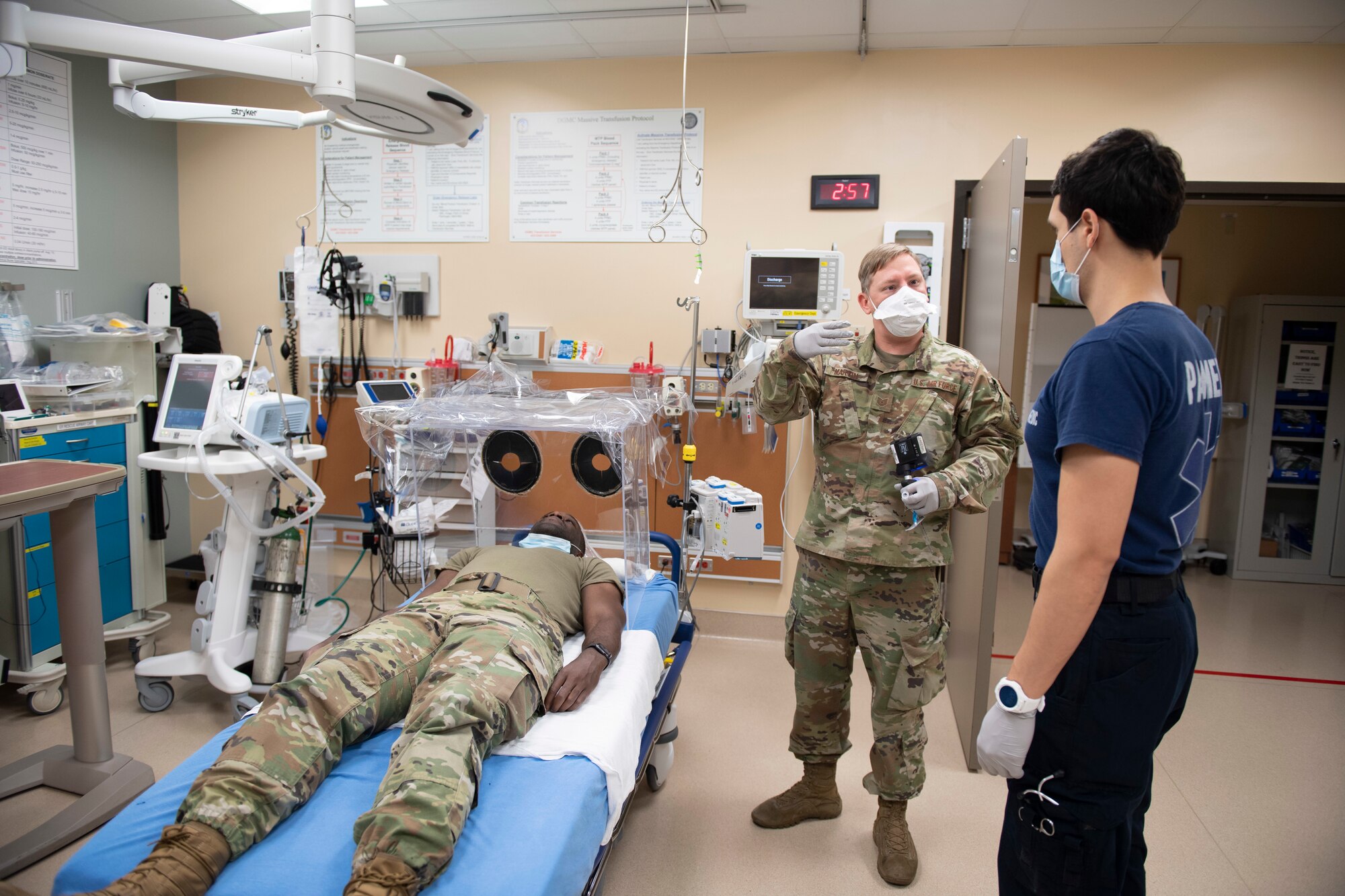 photos of Airmen describing innovative efforts being made to better protect first responders