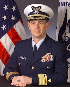 Portrait photograph of retired Coast Guard Rear Admiral Dale Gabel.