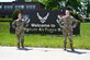 Col. Mark Wilson and Master Sgt. Teresa Baker-Opland, Individual Mobilization Augmentees to the 66th Air Base Group commander and Inspector General Office superintendent, pose for a photo on the flight line at Hanscom Air Force Base, Mass., May 19. Both reserve citizen Airmen were activated to serve on Hanscom’s COVID-19 task force in March of this year. (U.S. Air Force photo by Todd Maki)