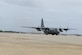 A Pakistan air force C-130 aircraft arrives at Joint Base Andrews, Md., May 21, 2020. The aircraft brought 100,000 protective masks and 25,000 coveralls for the Federal Emergency Management Agency in response to COVID-19. (U.S. Air Force photo by Airman 1st Class Spencer Slocum)