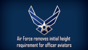 blue graphic with U.S. Air Force wings logo