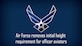 blue graphic with U.S. Air Force wings logo