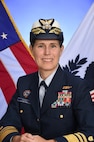 A portrait photo of Vice Admiral Sandra Stosz, USCG