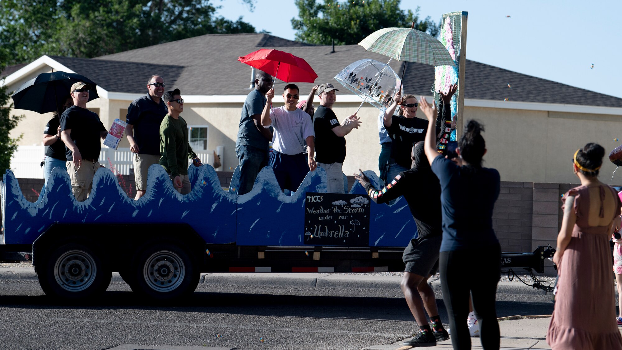 Graduation parade.