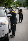 Members of the West Virginia National Guard’s Task Force Chemical, Biological, Radiological and Nuclear (CBRN) Response Enterprise (CRE) (TF-CRE) assist members of the Cabell Huntington Health Department to conduct COVID-19 public testing at the 16th Street Baptist Church in Huntington, West Virginia, May 22, 2020. The joint operation also involved members of Valley Health Systems, Mountain Health Network, Huntington Black Pastors Association, Cabell County EMS, Huntington Police Department, and Cabell County Emergency Management in a whole-of-government effort to provide free testing to the general public in order to combat the ongoing pandemic.