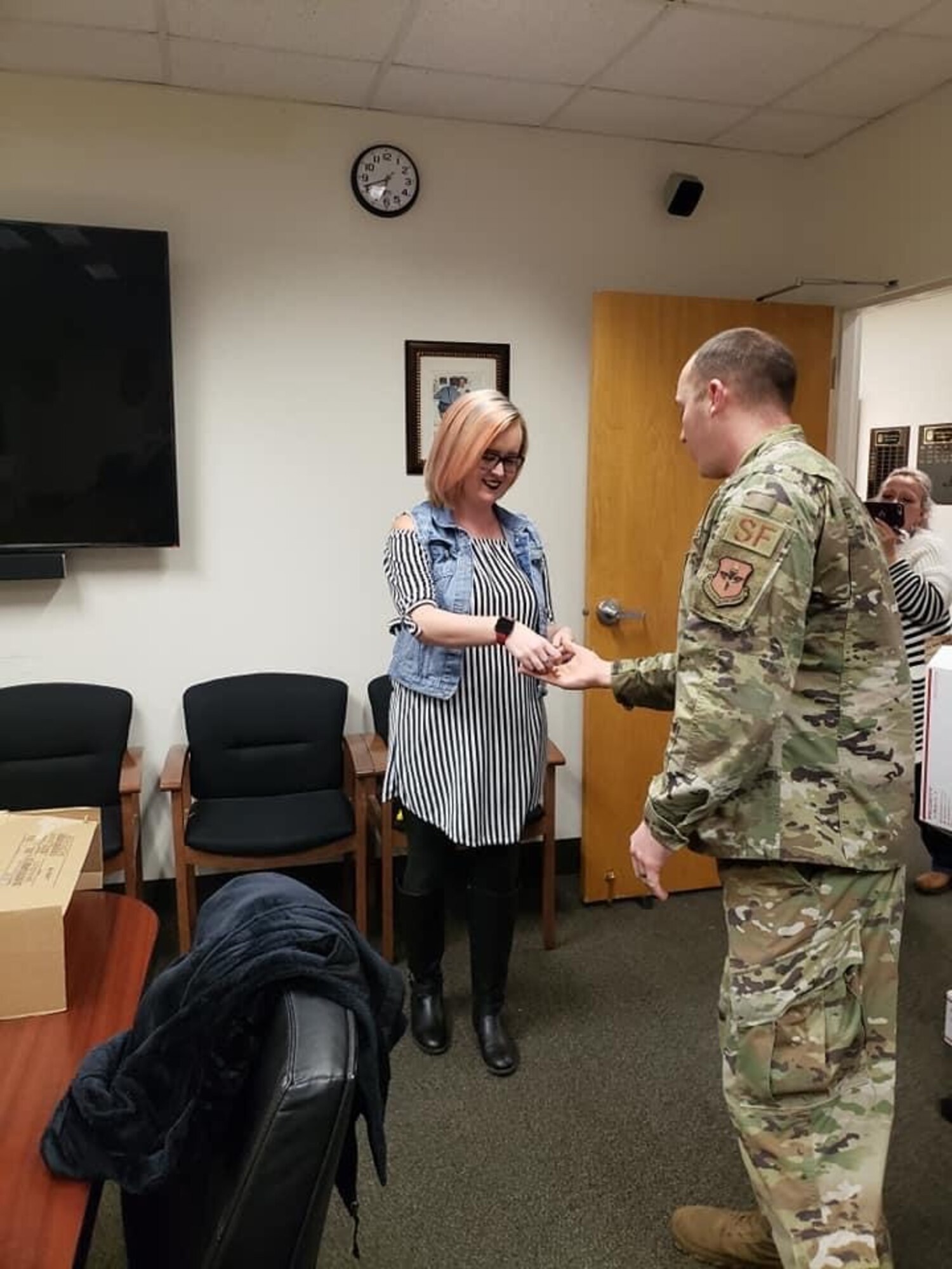 Lainie Norman at the 82d Security Forces Squadron. (Courtesy photo)