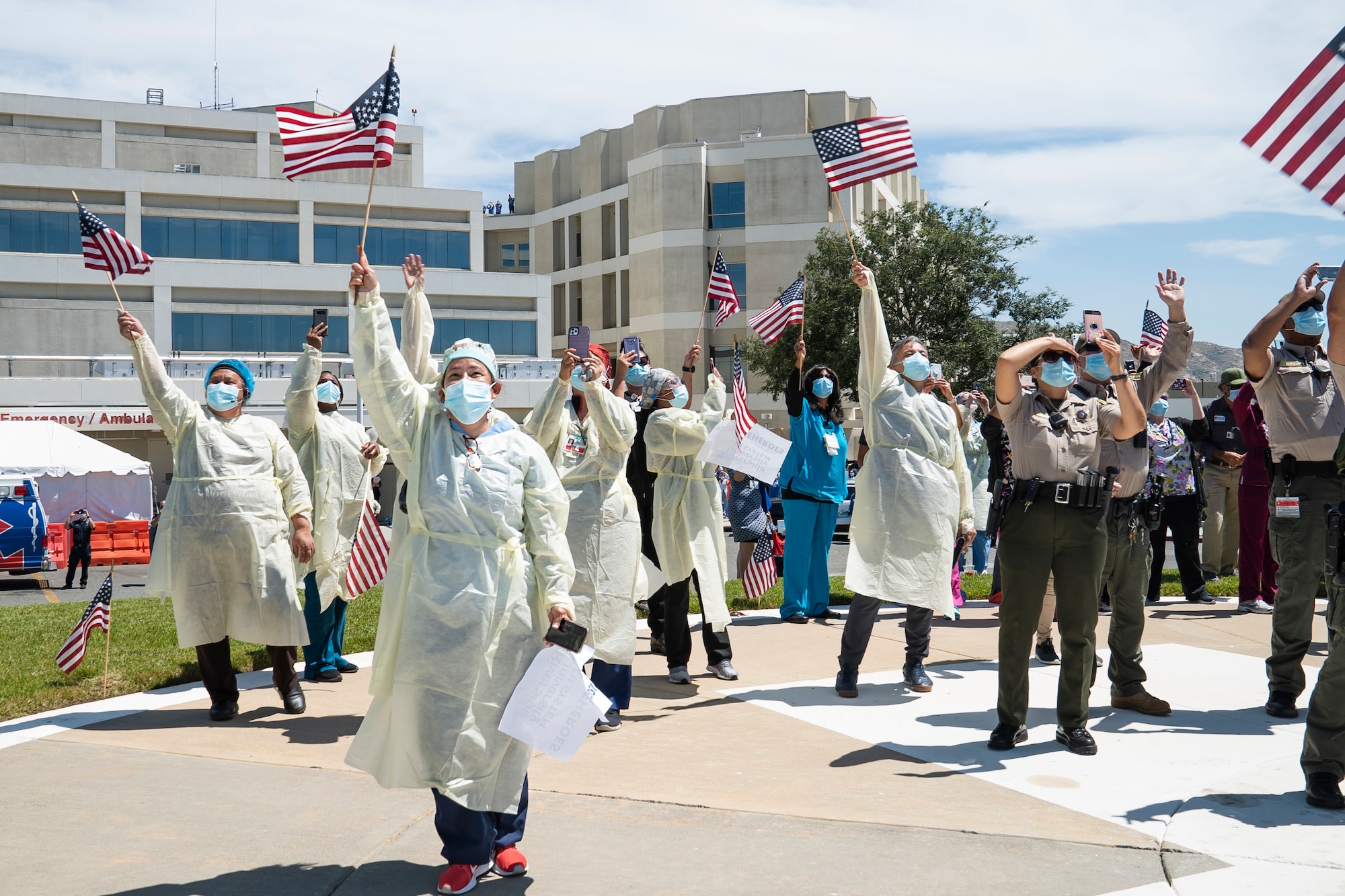 452nd AMW Honor SoCal 1st Responders with C-17 and KC-135 Flyovers