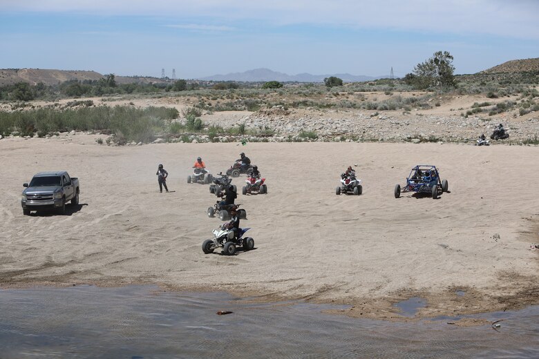 Operators of off-road motor vehicles such as ATVs and dirt bikes are reminded they are not allowed to operate at the Mojave River Dam Basin.