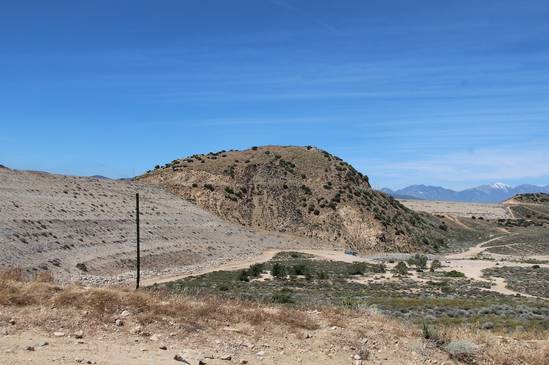 Mojave River Dam and flood control basin May 17.