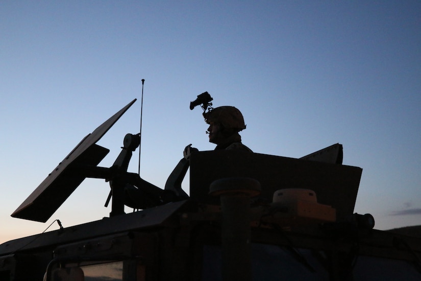 A U.S. Army Soldier with the 1st Squadron, 303rd Cavalry Regiment, Washington Army National Guard while mobilized in support of the Jordan Operational Engagement Program (JOEP). The U.S. Army is in Jordan to partner closely with the Jordan Armed Forces in meeting common security challenges. Jordan is one of the United States' closest allies in the region.