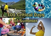 The 101 Critical Days of Summer campaign draws awareness to accident risks associated with summertime activities. (U.S. Army graphic)