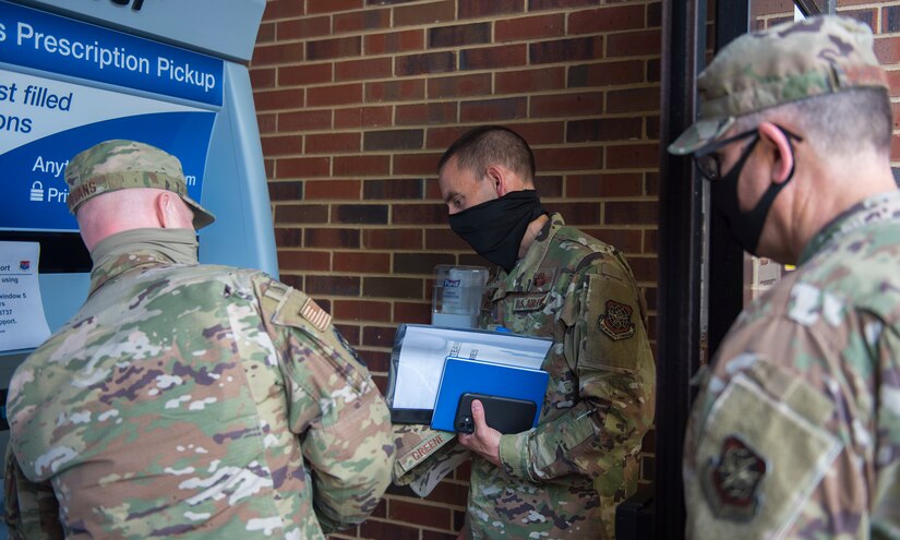 Col. Marc Greene, 628th Air Base Wing and joint base commander, is shown the ScriptCenter on Joint Base Charleston, S.C., May 21, 2020. Greene assumed command earlier this month, and he  toured the 628th ABW and multiple facilities to learn more about the Joint Base Charleston mission.