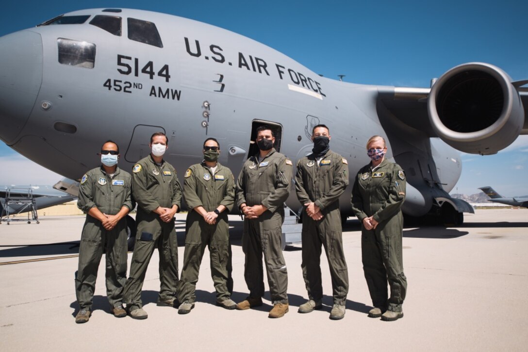 Team March honors the frontline and medical personnel in the region with a flyover.