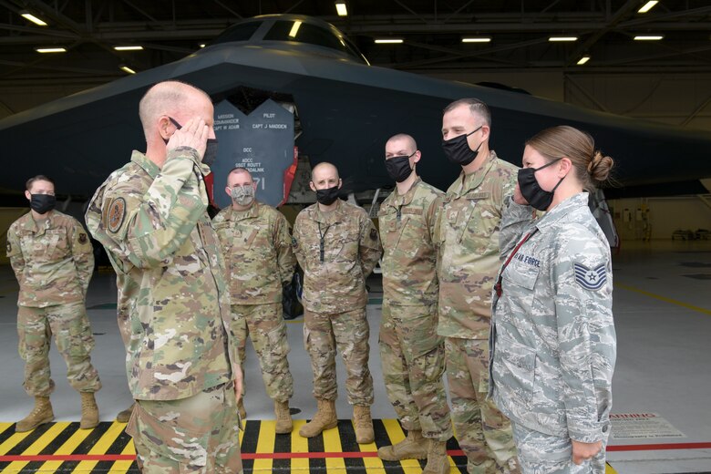Photo of Vice Chief of Staff of the Air Force Gen. Stephen W. Wilson visit to Whiteman Air Force Base, Missouri
