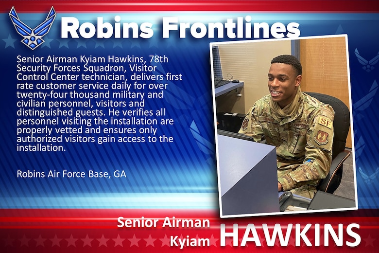 Robins Frontlines: Senior Airman Kyiam Hawkins