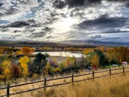 Bennington Lake in the fall