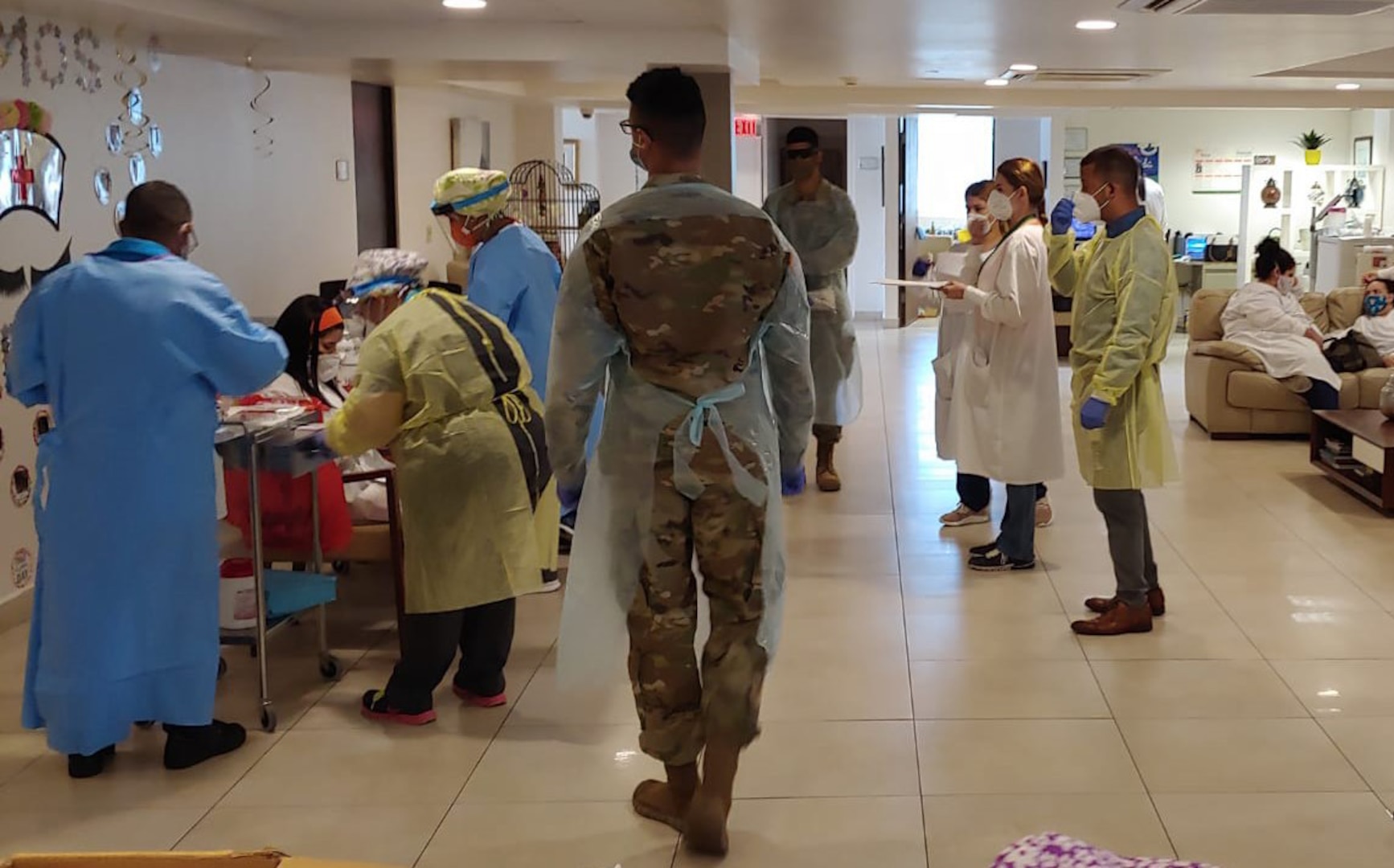 The Puerto Rico National Guard is helping test residents of nursing homes around the island for COVID-19 to help prevent the spread of the coronavirus.