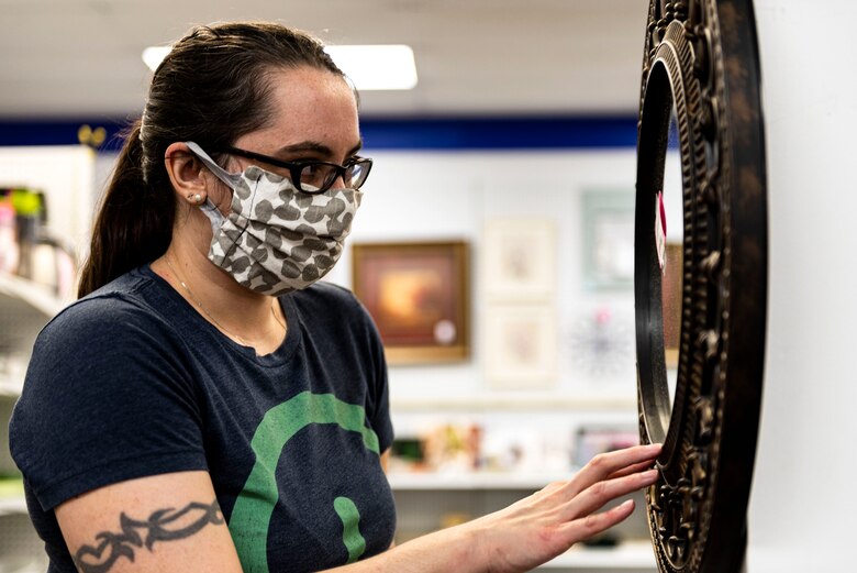 Photo of a patron shopping.