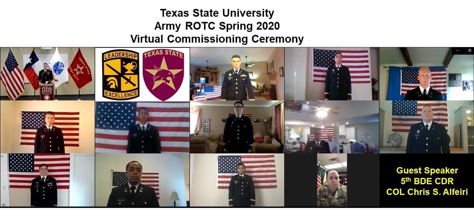 5th Brigade Army ROTC hosts virtual commissioning ceremonies