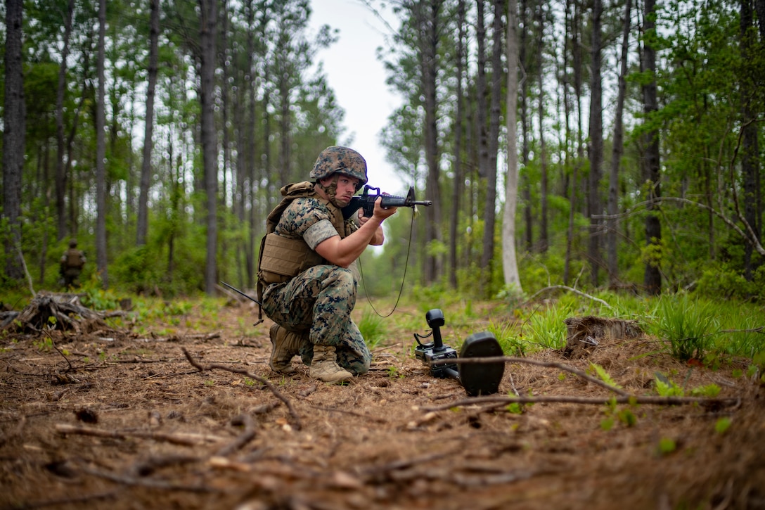 Task force Marines conduct IED training during certification exercise